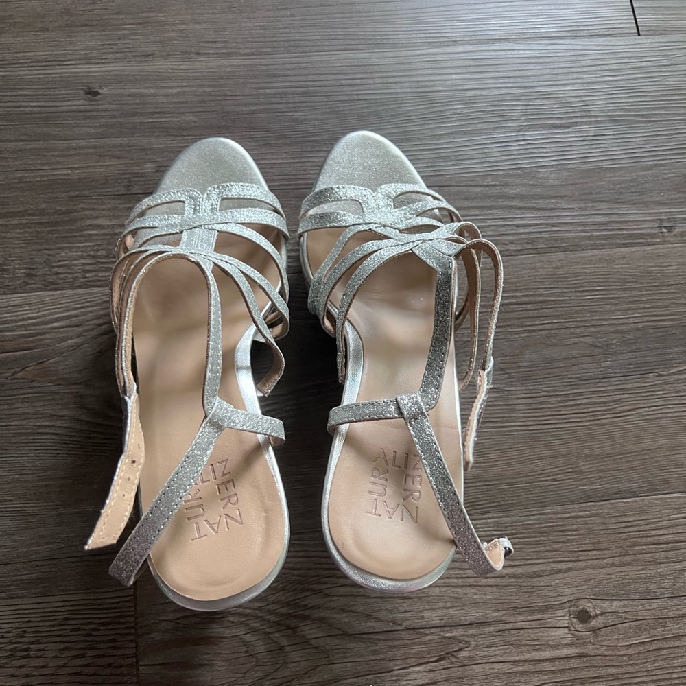 Naturalize Silver Sandal